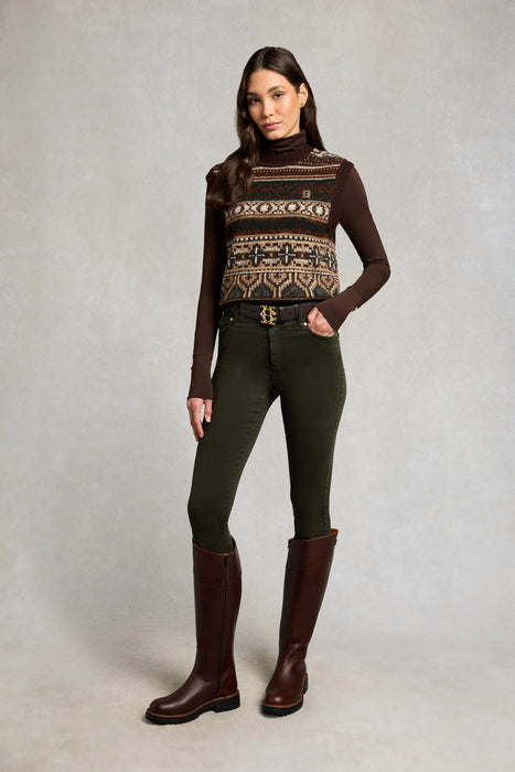 (Holland Cooper) Contour Skinny Jean - Dark Pine (Women's)