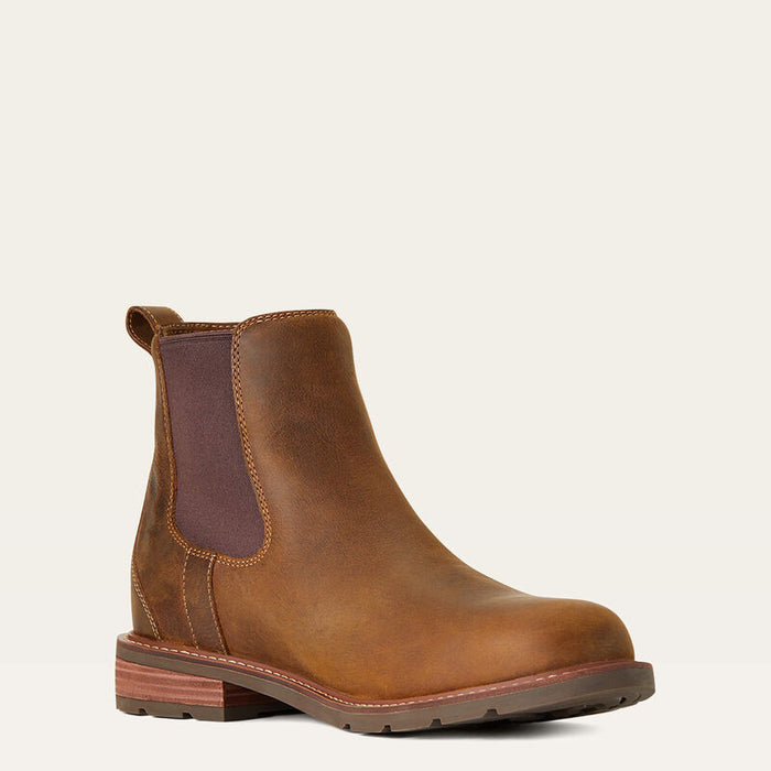 (Ariat) Wexford Waterproof Chelsea Boot - Weathered Brown (Men's)