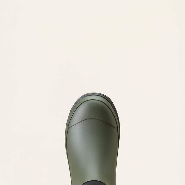 (Ariat) Kelmarsh Short Rubber Wellington Boots - Dark Olive (Women's)