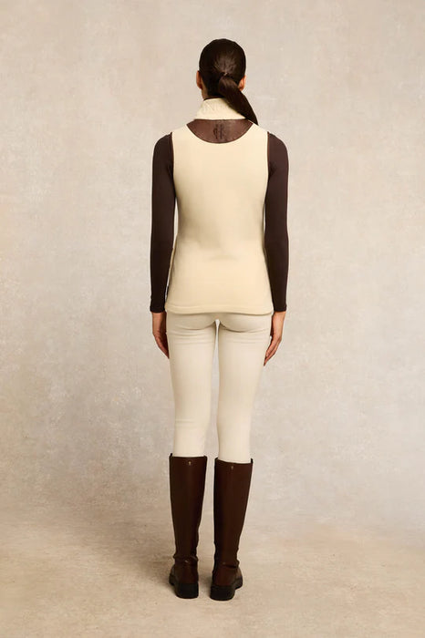 (Holland Cooper) Country Fleece Gilet - Cream (Women's)