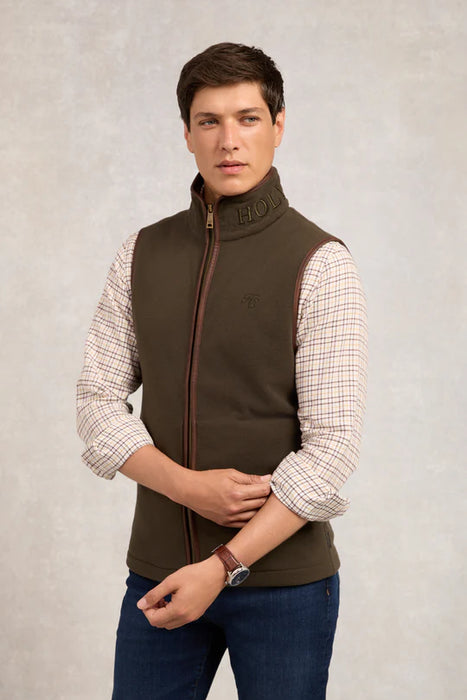 (Holland Cooper) Country Fleece Gilet - Khaki (Men's)