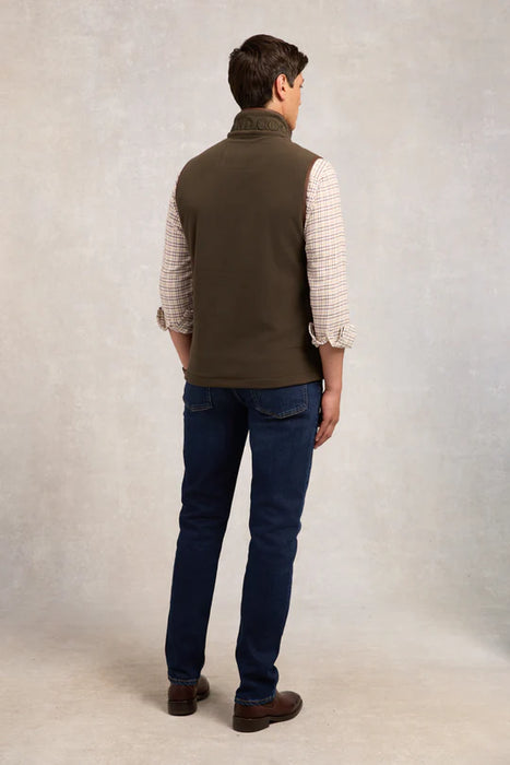 (Holland Cooper) Country Fleece Gilet - Khaki (Men's)