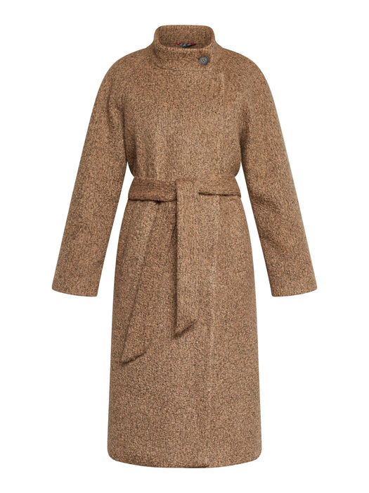 (Red Green) Sora Coat - Dark Brown Melange (Women's)