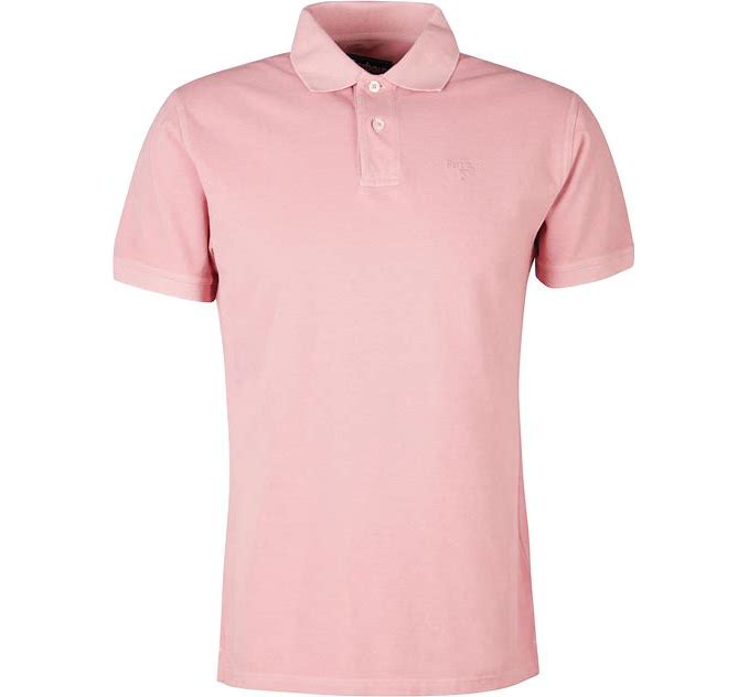 SALE - Barbour - Washed Sports Polo Shirt - Pink Salt (Men's)