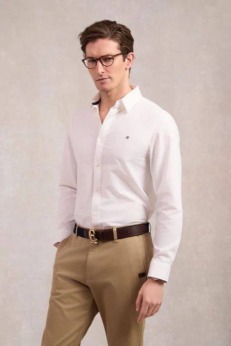 (Holland Cooper) Men's Classic Oxford Shirt - White (Men's)