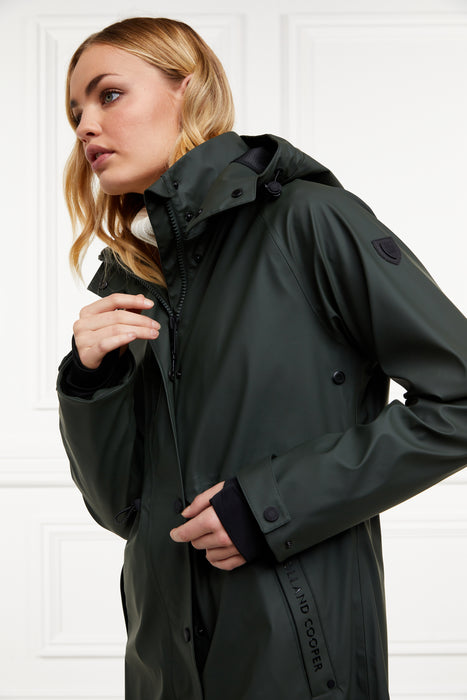 (Holland Cooper) Chartwell Rain Parka - Evergreen (Women's)