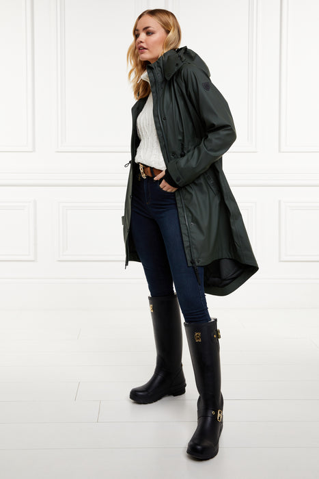 (Holland Cooper) Chartwell Rain Parka - Evergreen (Women's)