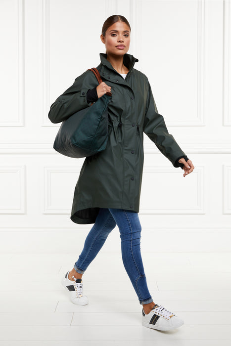 (Holland Cooper) Chartwell Rain Parka - Evergreen (Women's)