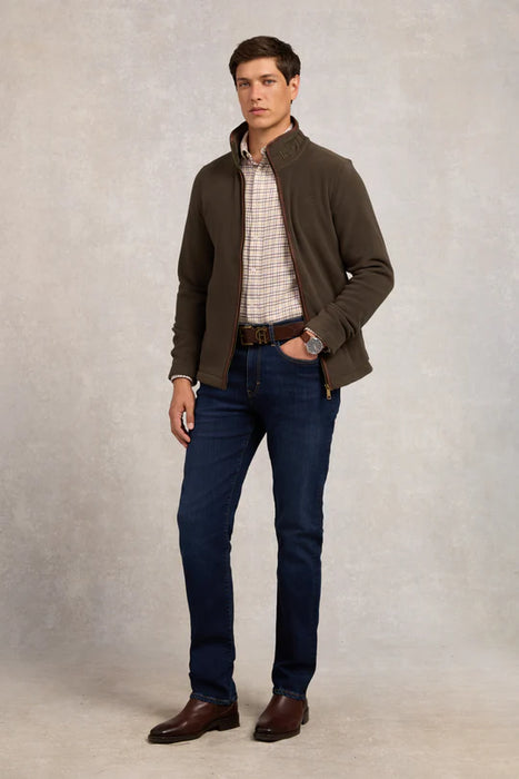 (Holland Cooper) Country Fleece Jacket -  Khaki (Men's)