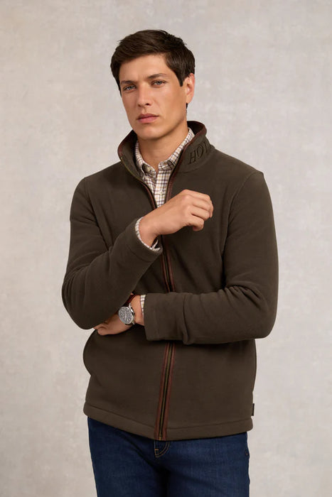 (Holland Cooper) Country Fleece Jacket -  Khaki (Men's)