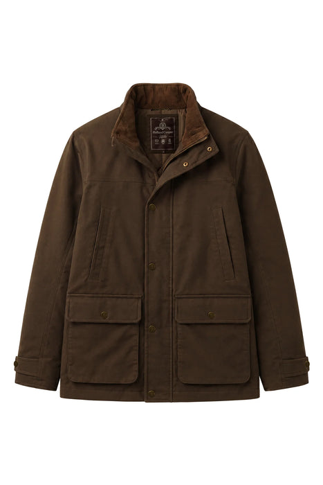 (Holland Cooper) Moleskin Field Coat - Chocolate (Men's)
