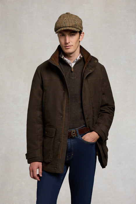 (Holland Cooper) Moleskin Field Coat - Chocolate (Men's)