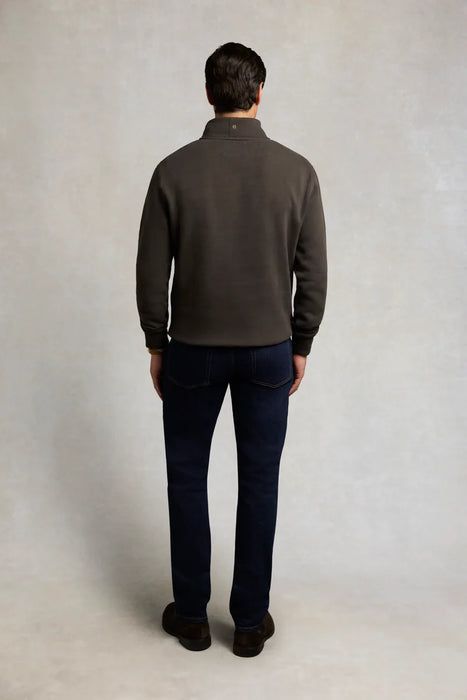 (Holland Cooper) Classic Quarter Zip Sweat - Bournville (Men's)