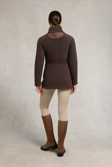 (Holland Cooper) Country Longline Fleece - Chocolate (Women's)