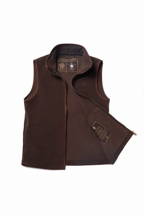 (Holland Cooper) Country Fleece Gilet - Chocolate (Men's)