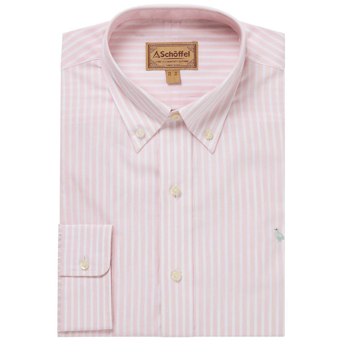 SALE - Schoffel - Holme Striped Shirt - Mauve Blush (Men's)