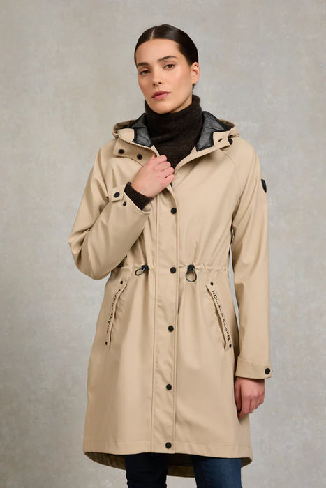 (Holland Cooper) Chartwell Rain Parka - Stone (Women's)