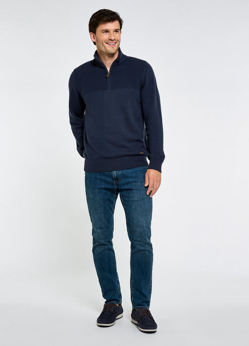 (Dubarry) Spillane Qtr Zip Jumper - Navy (Men's)