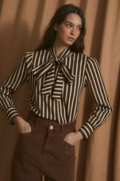 (Sophie+Lucie) BLUSA LAZO TRIO Blouse - MARRON (Women's)