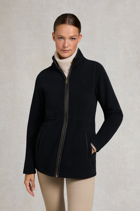 (Holland Cooper) Country Longline Fleece - Black (Women's)