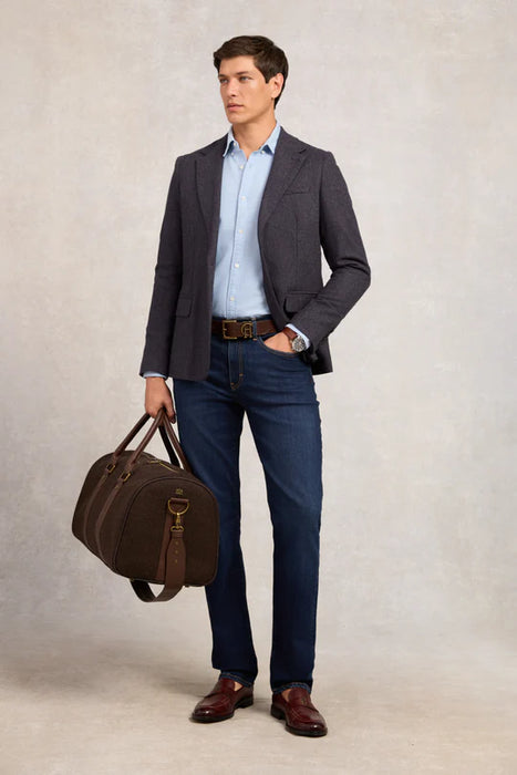 (Holland Cooper) Men's Classic Oxford Shirt - Sky Blue (Men's)