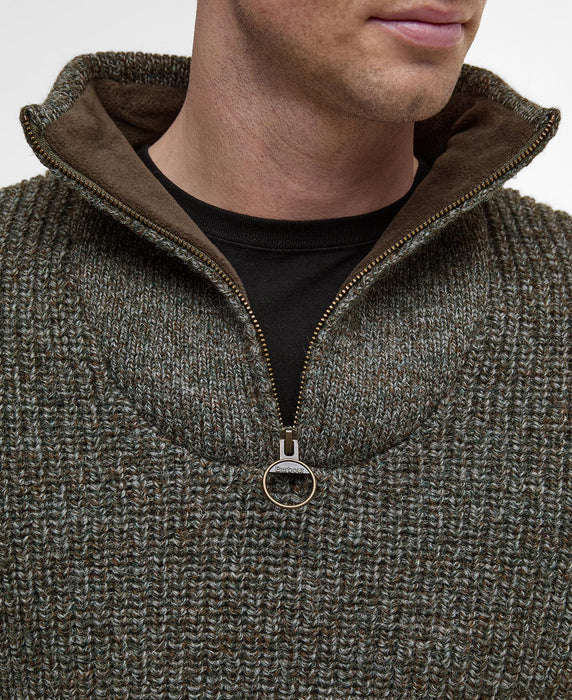 (Barbour) New Tyne Half Zip Jumper - Derby Tweed (Men's)