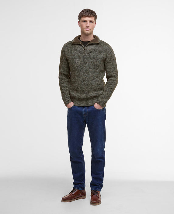(Barbour) New Tyne Half Zip Jumper - Derby Tweed (Men's)