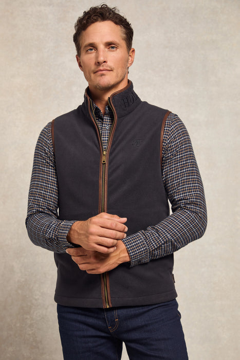 (Holland Cooper) Country Fleece Gilet - Ink Navy (Men's)