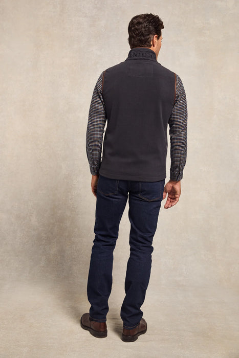 (Holland Cooper) Country Fleece Gilet - Ink Navy (Men's)