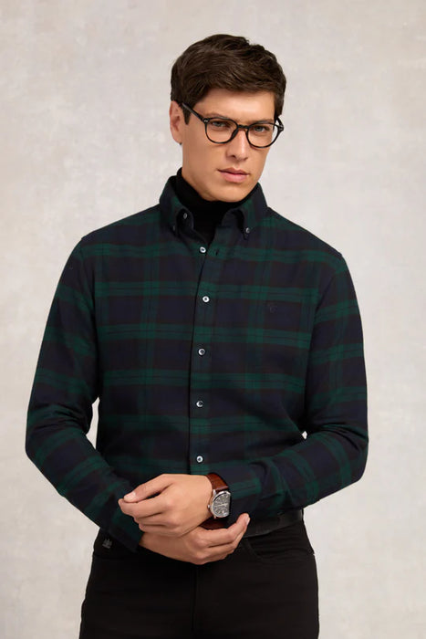 (Holland Cooper) Classic Button Down Shirt - Blackwatch (Men's)