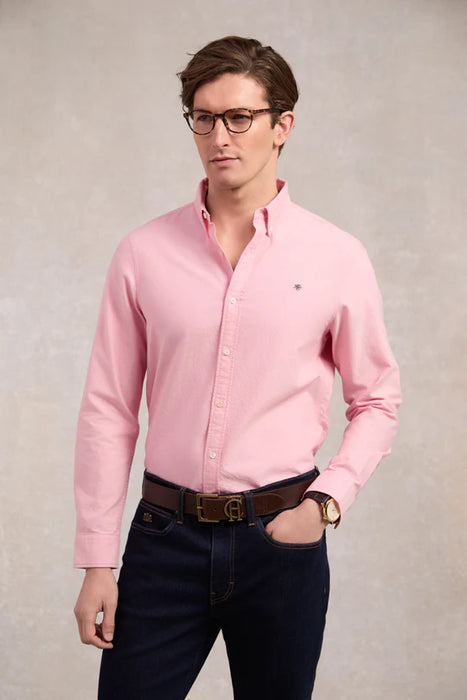 (Holland Cooper) Men's Classic Oxford Shirt - Soft Pink (Men's)