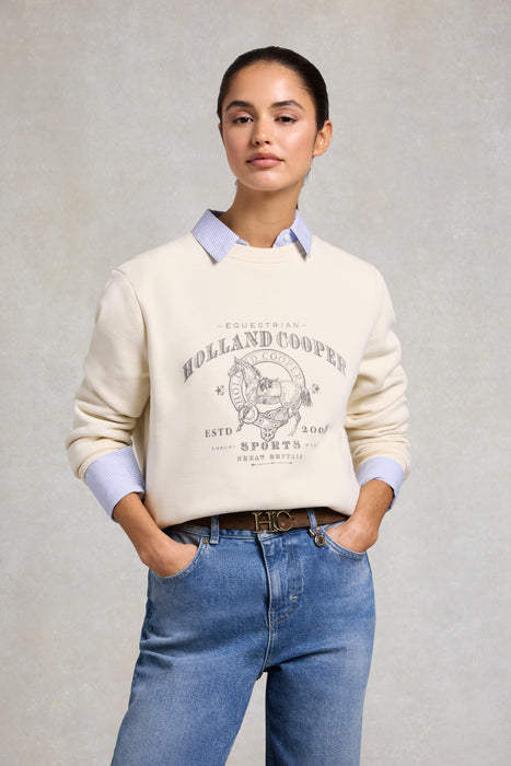 (Holland Cooper) Appaloosa Crew Neck Sweat (Women's)