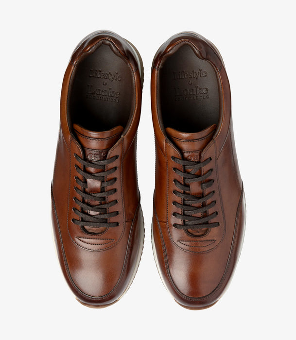 (Loake) Bannister Trainer - Cedar Calf Leather (Men's)