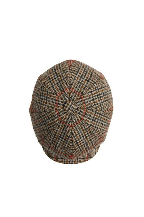 (Holland Cooper) Baker Boy Tweed Cap - Orange Windsor (Women's)
