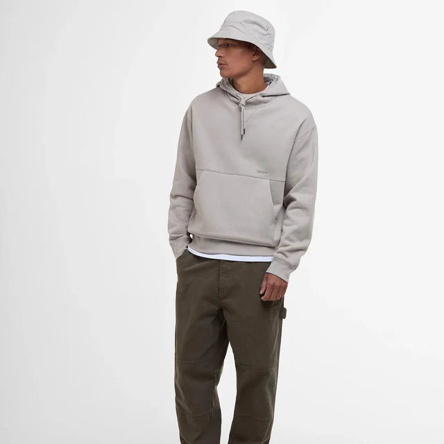 (Barbour) Yalding Hooded Sweatshirt - Concrete (Men's)