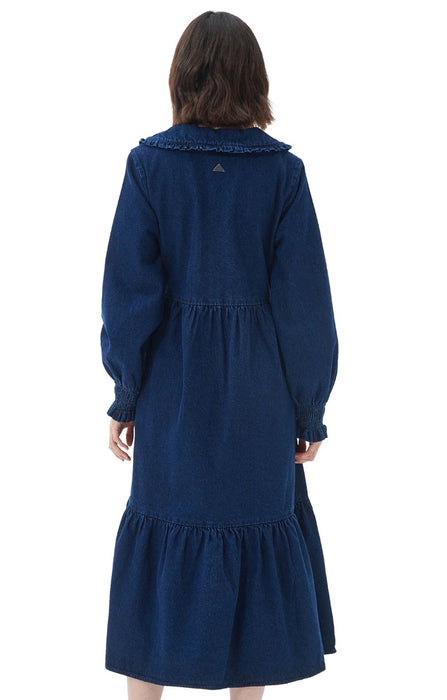(Barbour) Aster Midi Dress Indigo (Women's)
