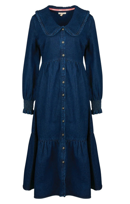 (Barbour) Aster Midi Dress Indigo (Women's)