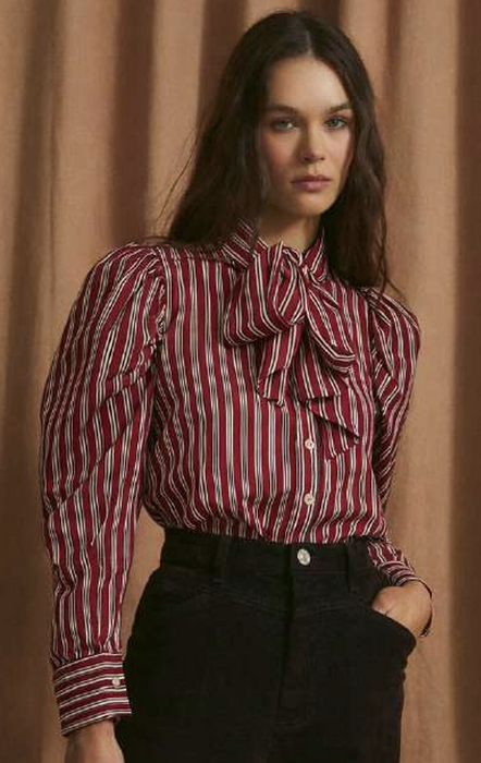 (Sophie+Lucie) BLUSA PAJARITA MINIRAYA Blouse - ROJO (Women's)