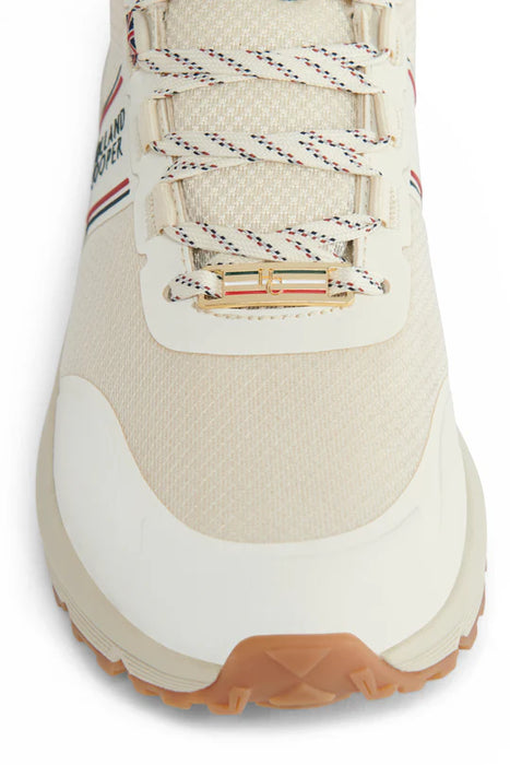 (Holland Cooper) Burghley Waterproof Trainer - Ecru (Women's)