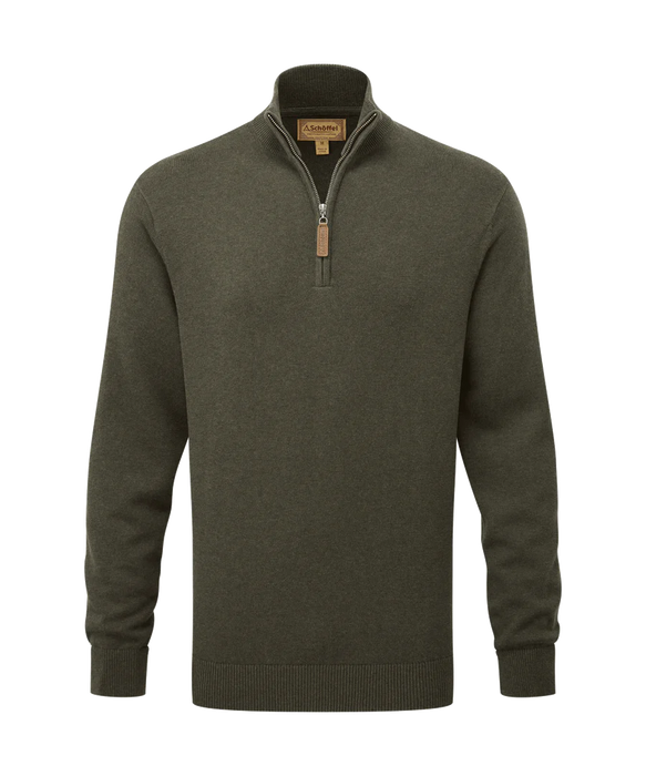 (Schoffel) Calton Cotton Cashmere 1/4 Zip Jumper (Men's)