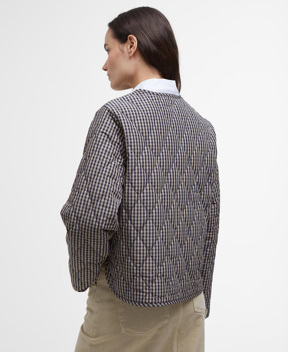 (Barbour) Check Monroe Quilted Jacket (Women's)