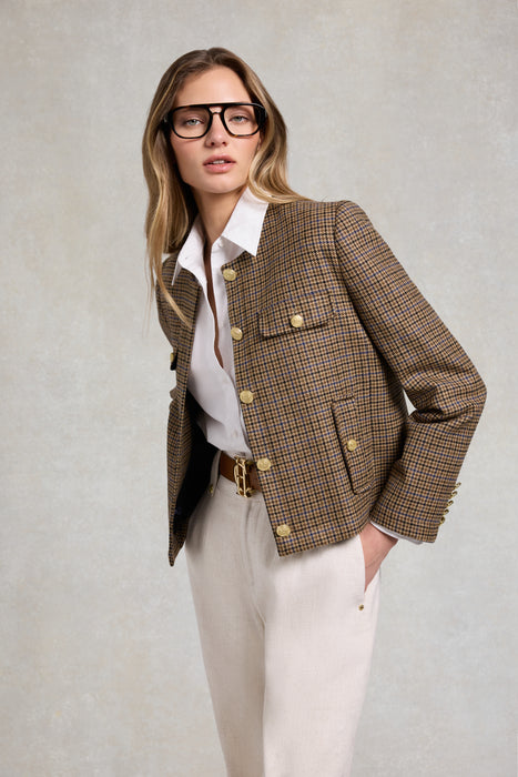 (Holland Cooper) Chelsea Jacket - Abbot Check Tweed (Women's)