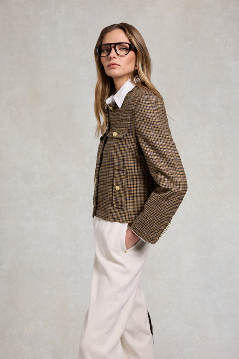 (Holland Cooper) Chelsea Jacket - Abbot Check Tweed (Women's)