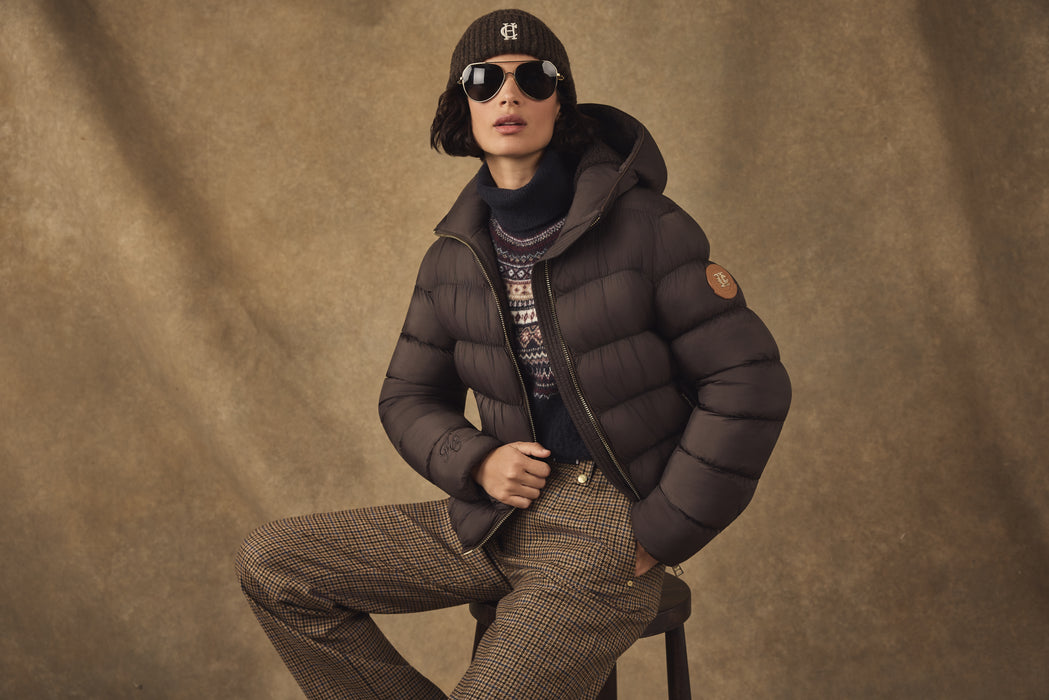 (Holland Cooper) Classic Embroidered Beanie (Women's)