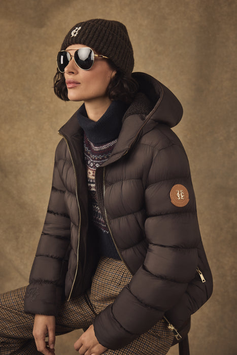 (Holland Cooper) Classic Embroidered Beanie (Women's)