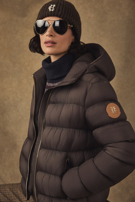 (Holland Cooper) Classic Embroidered Beanie (Women's)