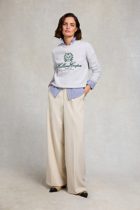 (Holland Cooper) Collegiate Crew Neck Sweat (Women's)