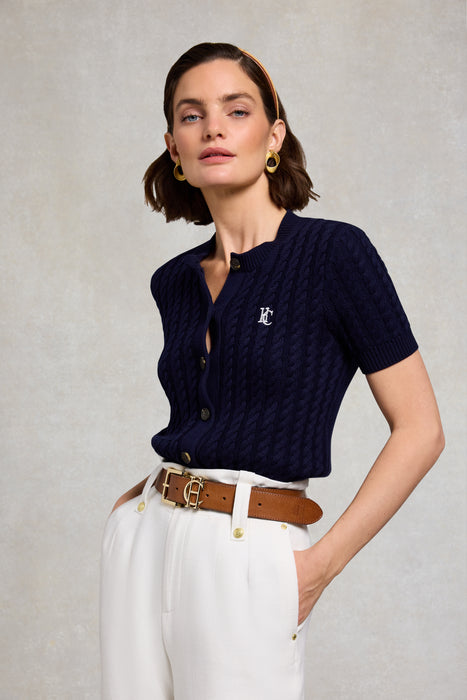 (Holland Cooper) Cotswold Short Sleeve Cardigan (Women's)
