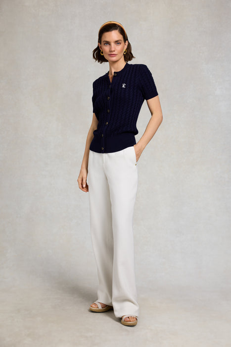 (Holland Cooper) Cotswold Short Sleeve Cardigan (Women's)