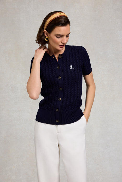 (Holland Cooper) Cotswold Short Sleeve Cardigan (Women's)
